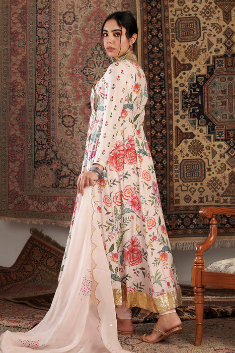 Ivory Anarkali Set