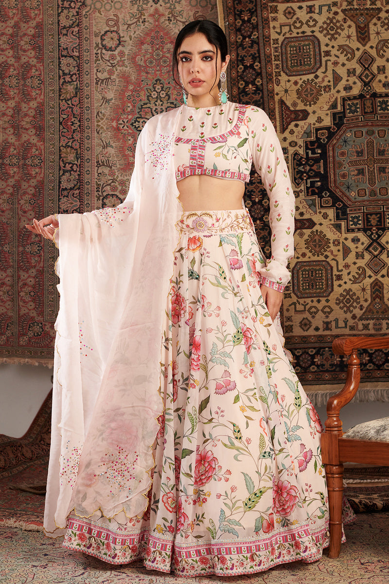 Zara Ivory Lehenga Set