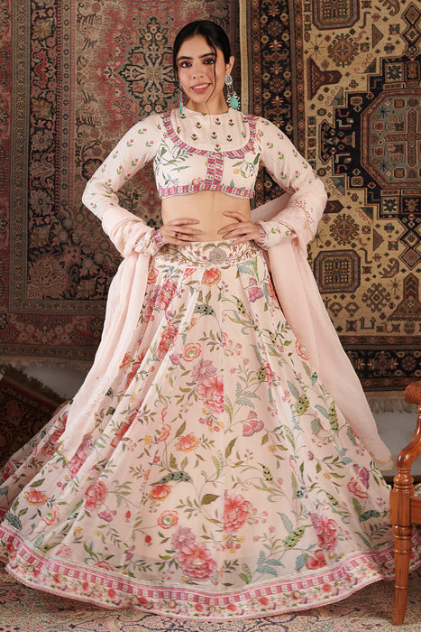 Zara Ivory Lehenga Set