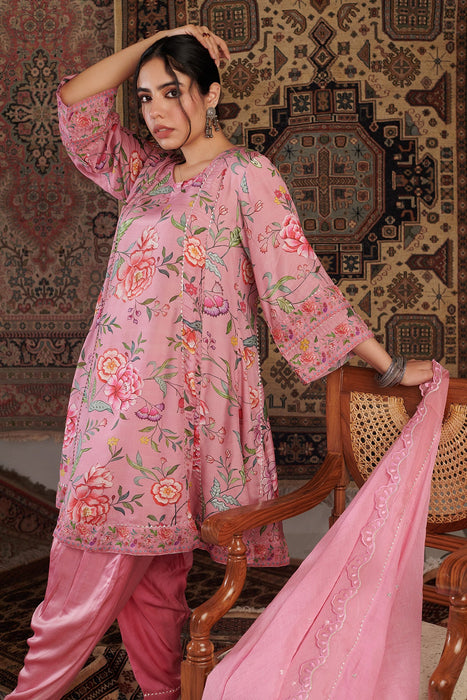 Chintz Old Rose Kurta Set of 3