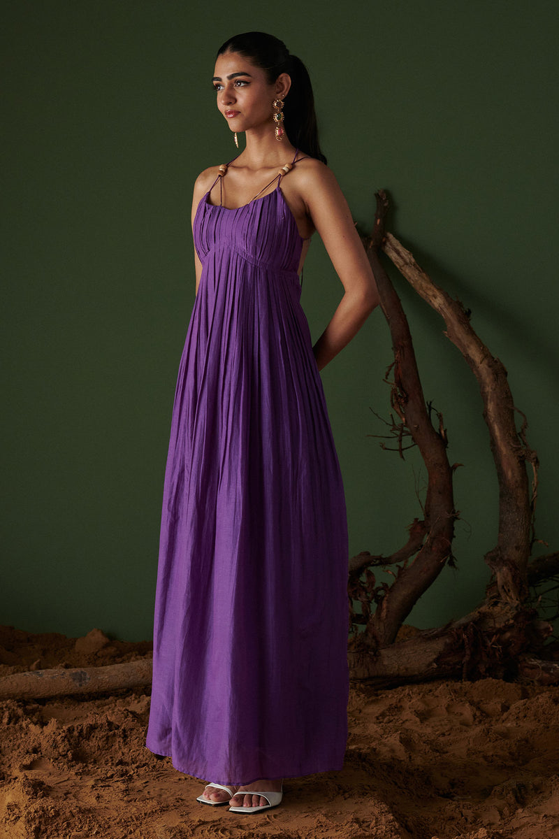 JAMUN JALSA MIDI DRESS