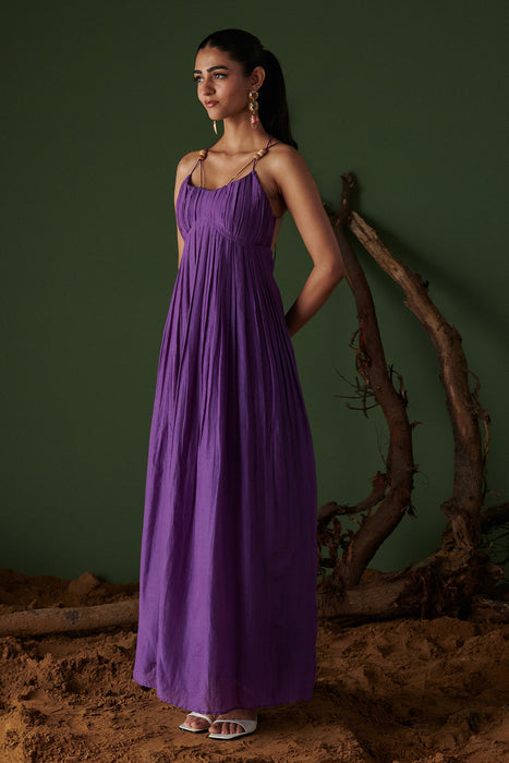 JAMUN JALSA MIDI DRESS