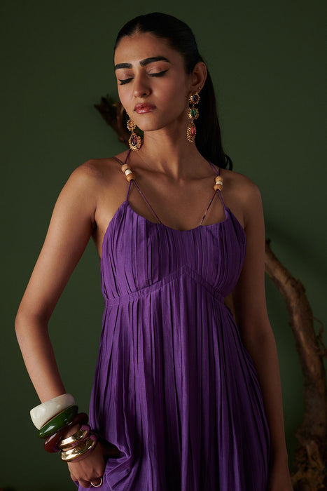 JAMUN JALSA MIDI DRESS