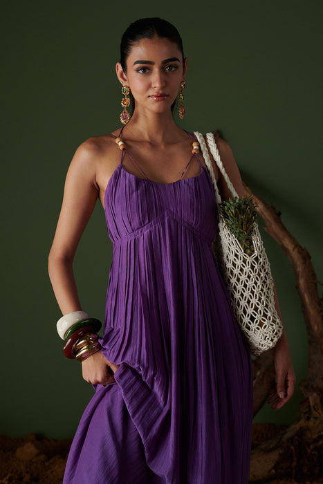 JAMUN JALSA MIDI DRESS