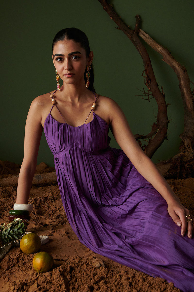 JAMUN JALSA MIDI DRESS