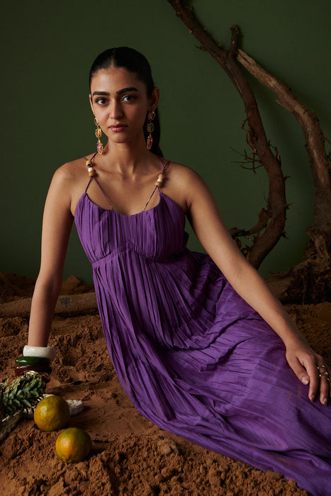 JAMUN JALSA MIDI DRESS