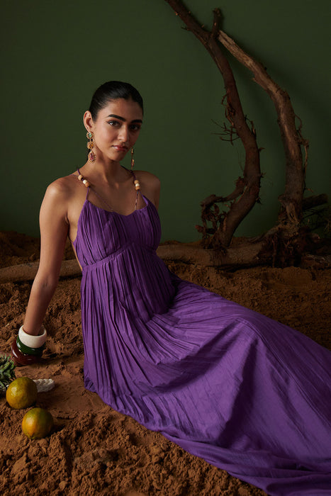 JAMUN JALSA MIDI DRESS