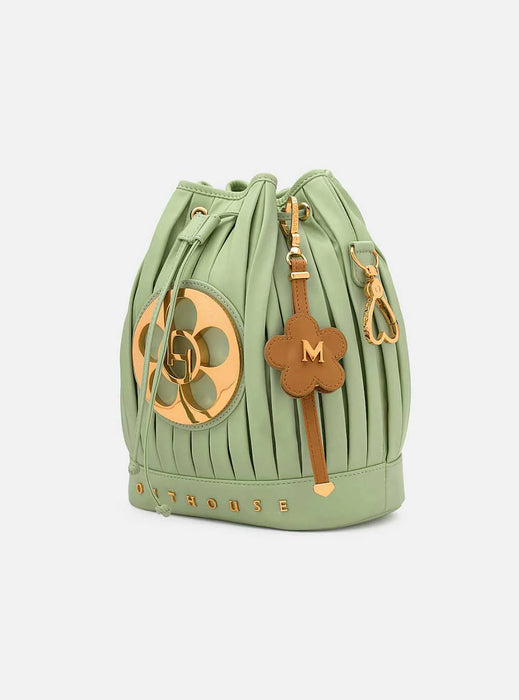 Oh Poppi Bucket Bag in Macaroon Green