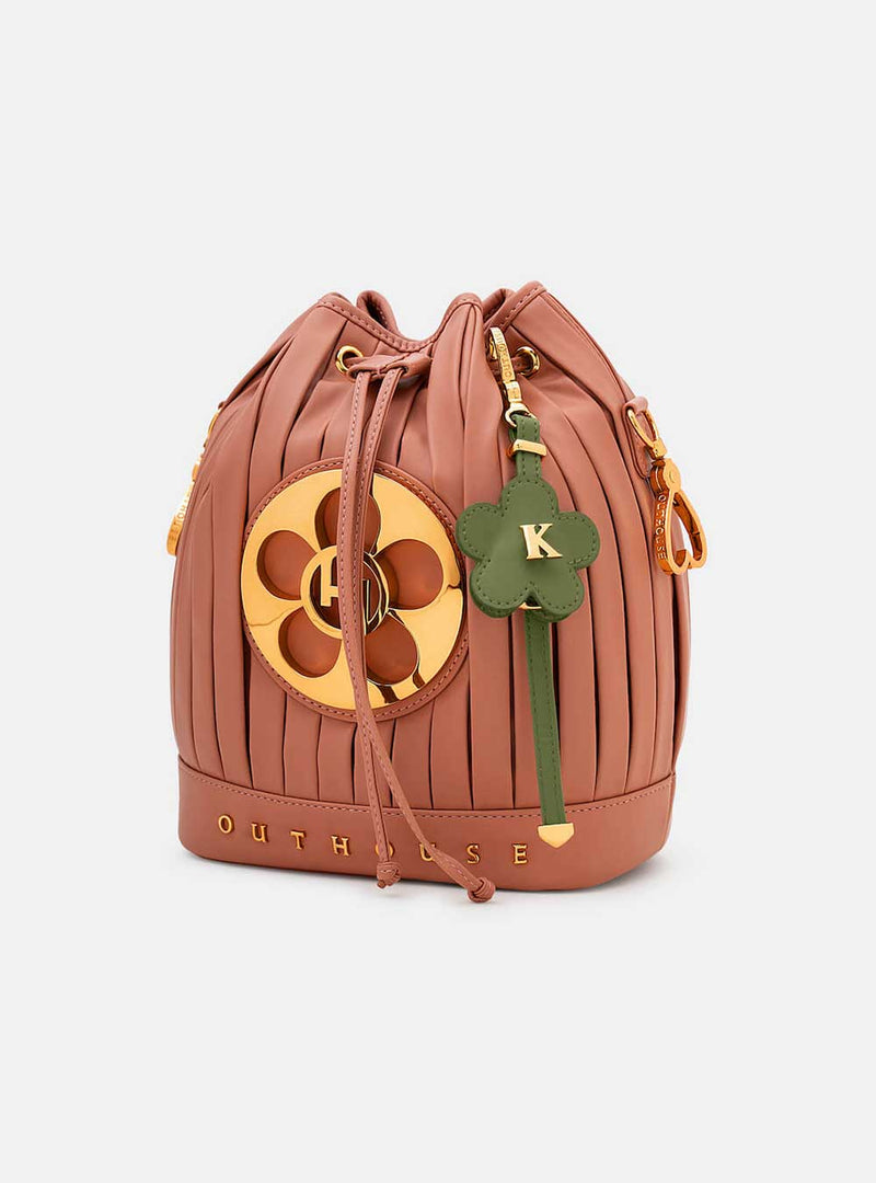 Oh Poppi Bucket Bag in Dusky Pink