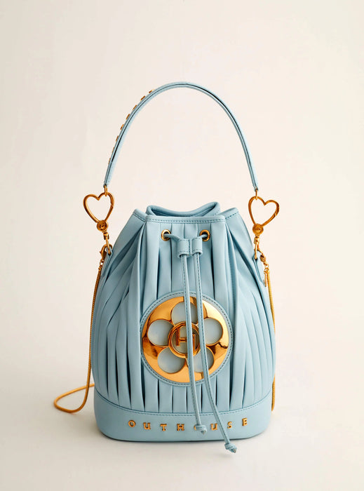 Oh Poppi Bucket Bag in Powder Blue