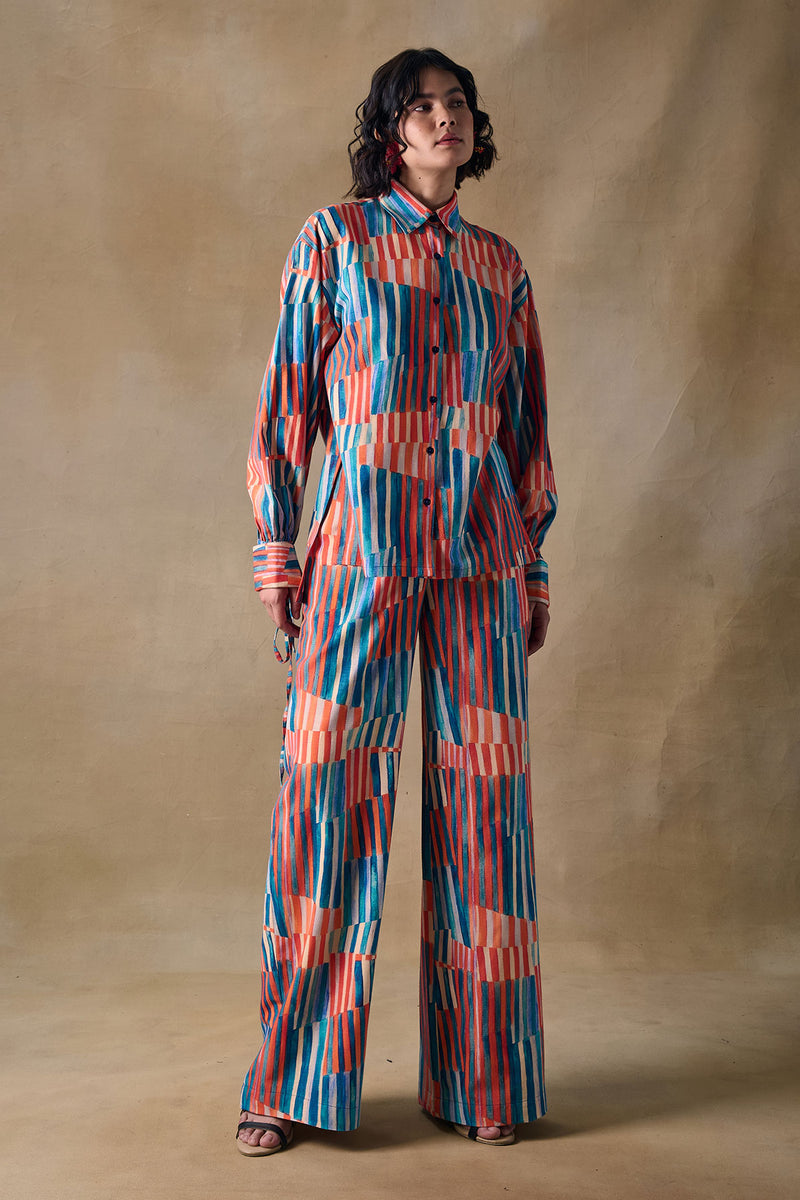 Asilah Stripe Drawstring Shirt