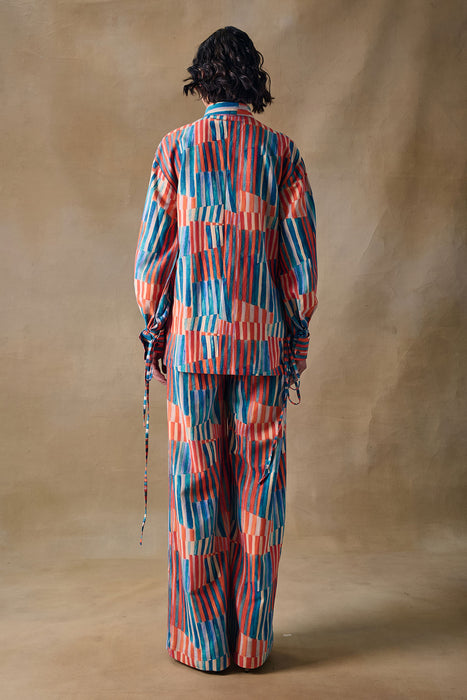 Asilah Stripe Drawstring Shirt