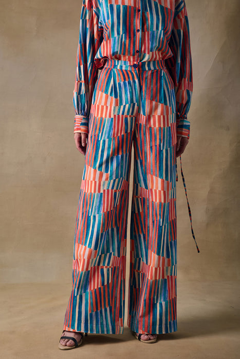 Asilah Stripe Straight Trousers
