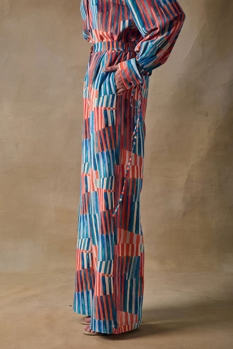 Asilah Stripe Straight Trousers