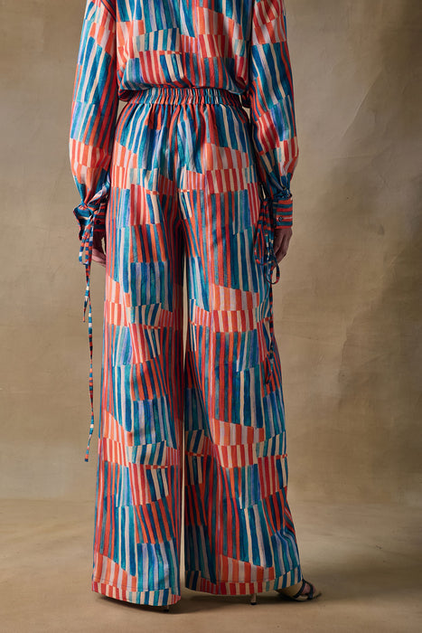 Asilah Stripe Straight Trousers