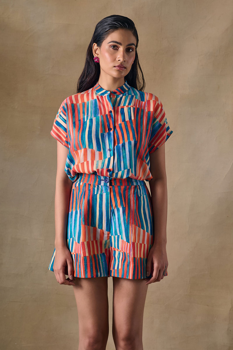Asilah Stripe Shorts