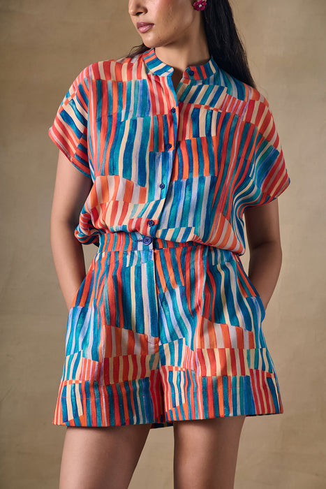 Asilah Stripe Shorts