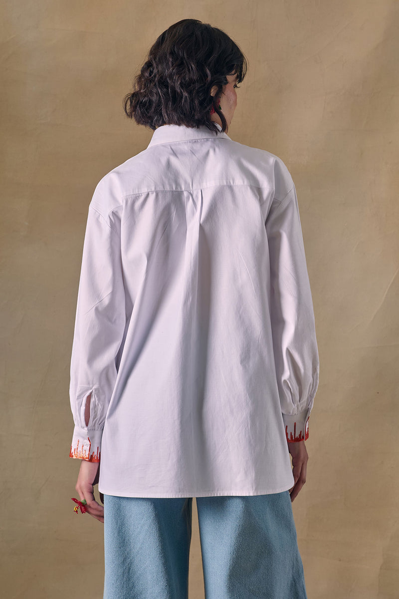 Citrus Blanc Embroidered Shirt