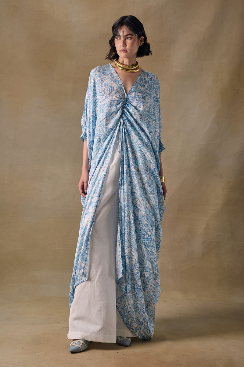 Blue Landscape Kaftan