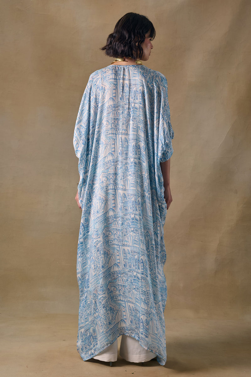 Blue Landscape Kaftan