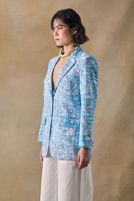 Blue Landscape Blazer