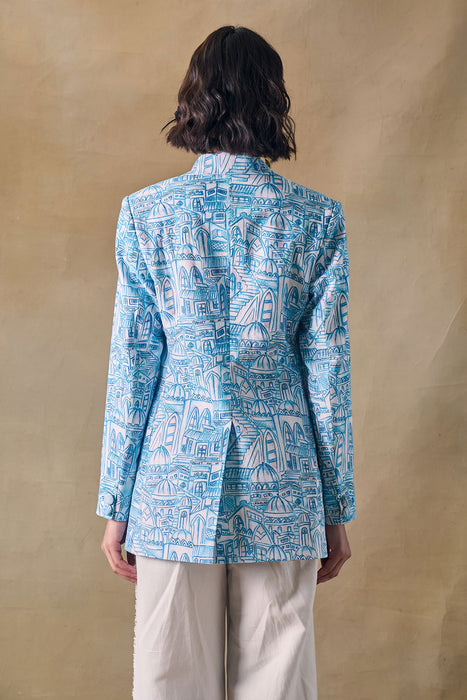 Blue Landscape Blazer