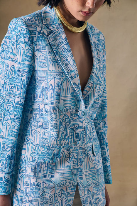 Blue Landscape Blazer