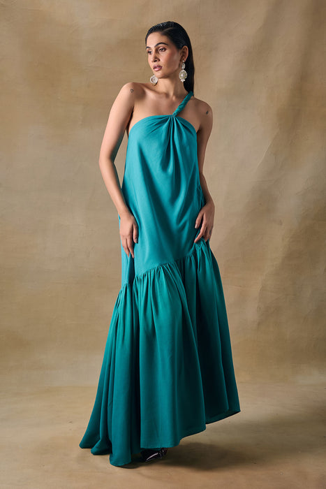 Palm Reverie Ruffle Dress