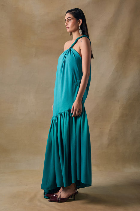 Palm Reverie Ruffle Dress