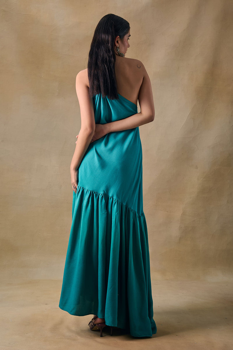 Palm Reverie Ruffle Dress