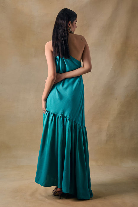 Palm Reverie Ruffle Dress