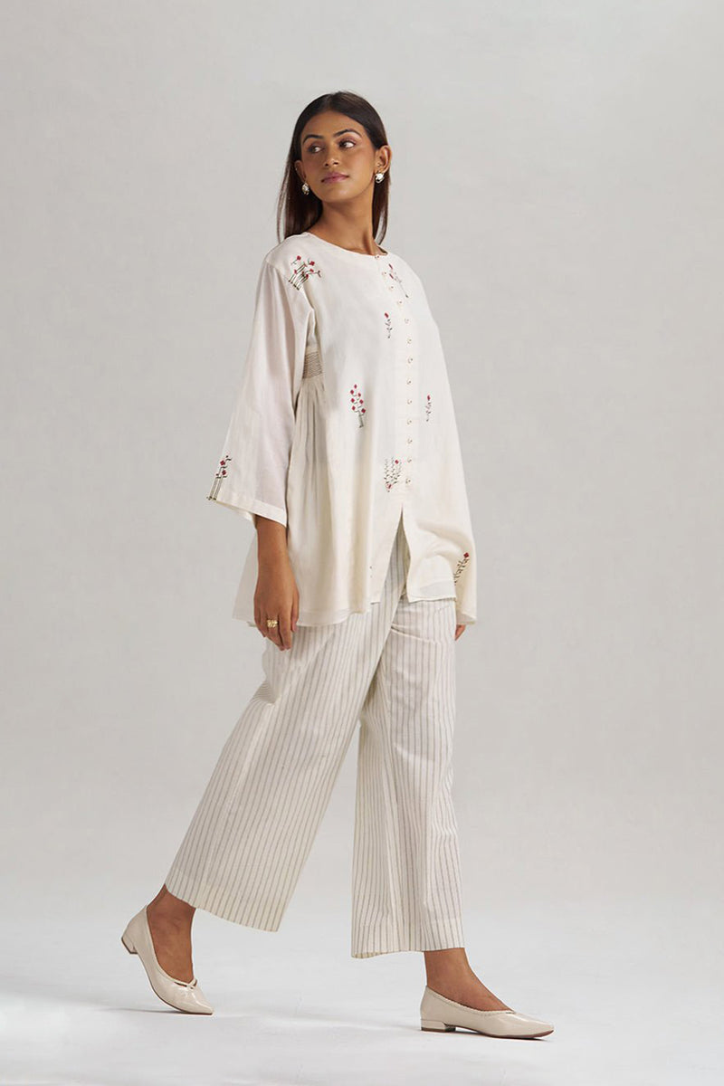 Ivory Mul-Mul Co-ord Set
