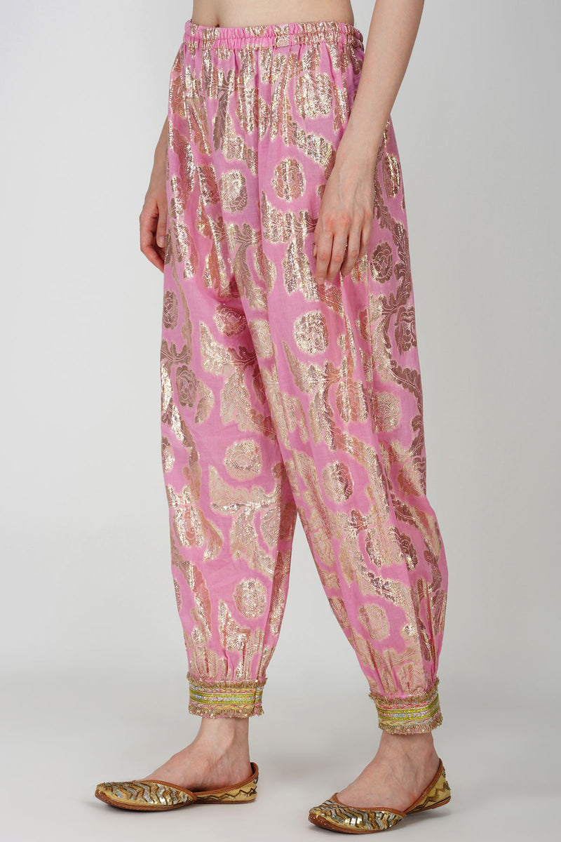 PRINCESS PINK JACQUARD ENSEMBLE SUIT