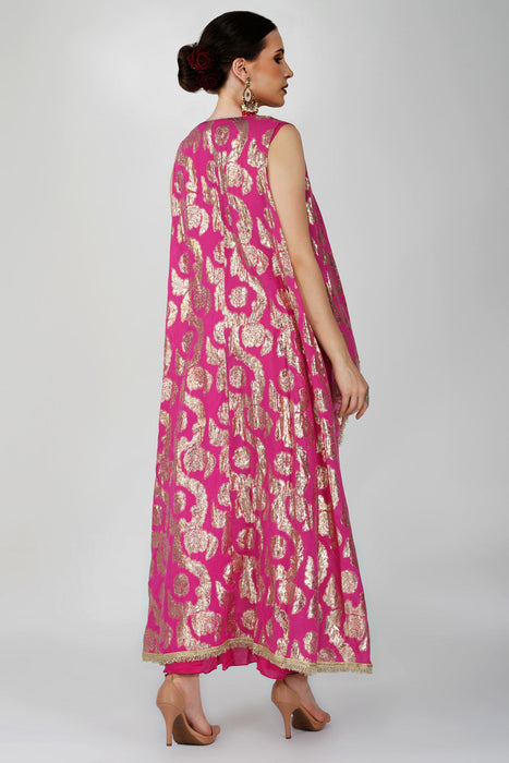 Regal Fuschia Cape Ensemble