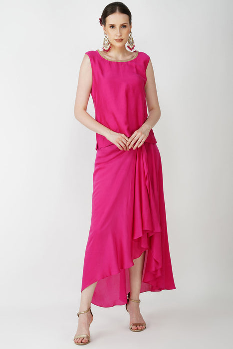 Regal Fuschia Cape Ensemble