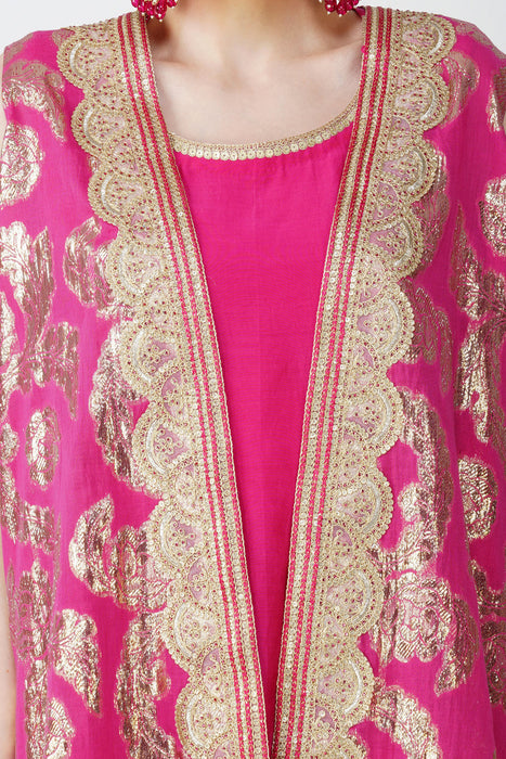 Regal Fuschia Cape Ensemble