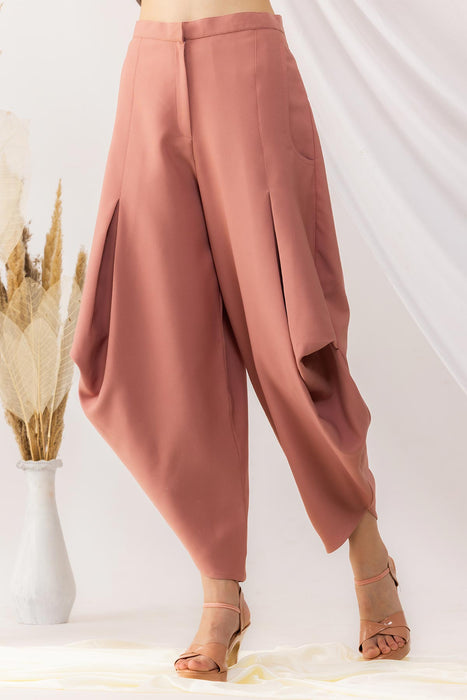 Rose Coral Dhoti pant