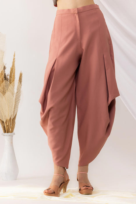 Rose Coral Dhoti pant