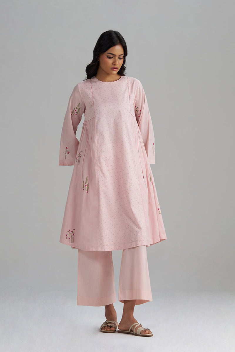 Rose Pink Mul-Mul Co-ord Set