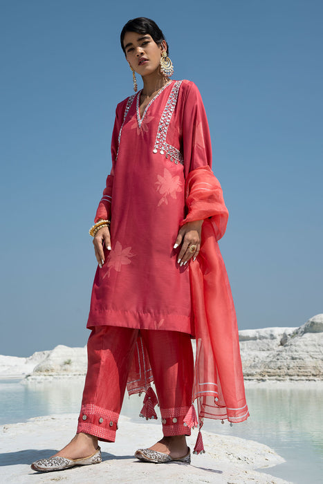 Zahra Peony Kurta Set