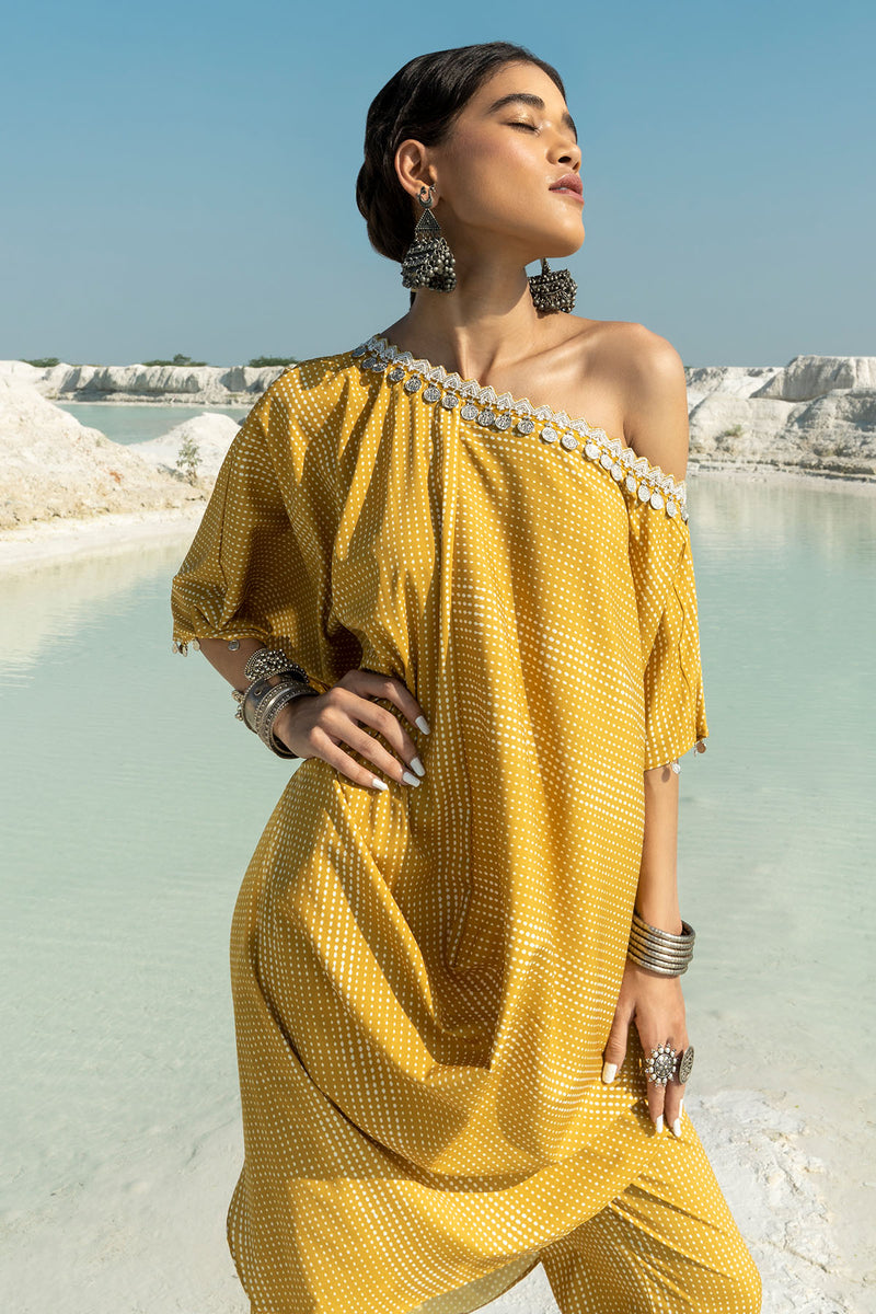 Safar Amber Cowl Kurta Set