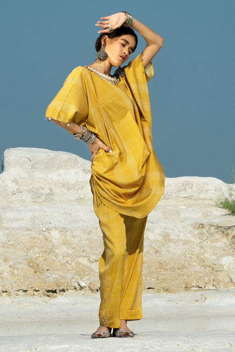 Safar Amber Cowl Kurta Set