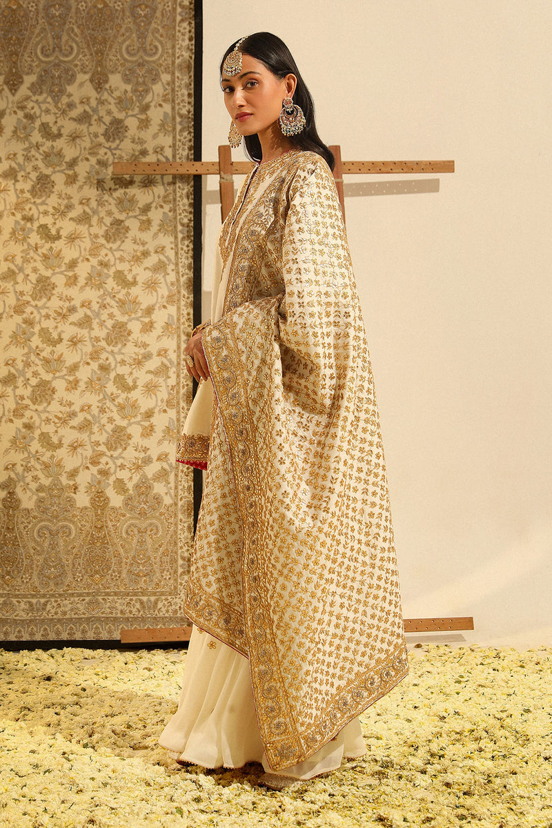 SHAMSHUL-Short kurta with garara and odhni