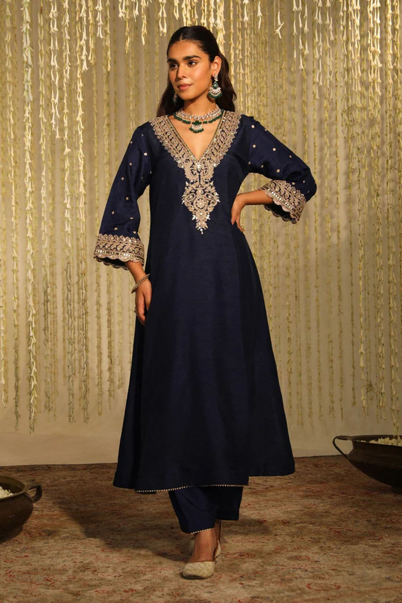 MYSHA-Long chauga with Salwar