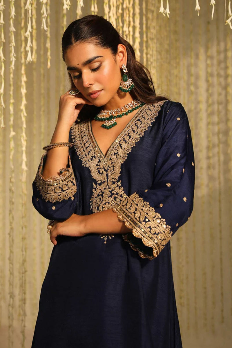 MYSHA-Long chauga with Salwar