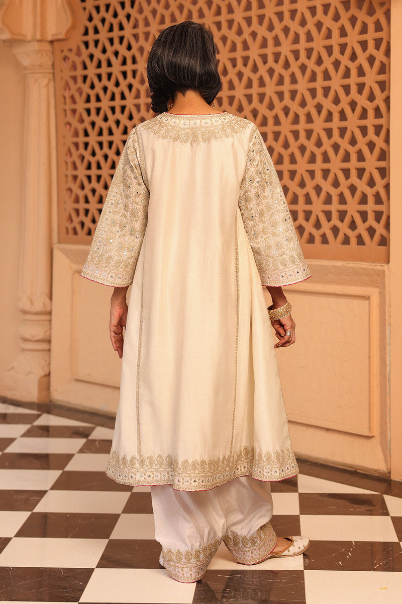 Aiman - Short Knee Length Chauga with Salwar and Odhni