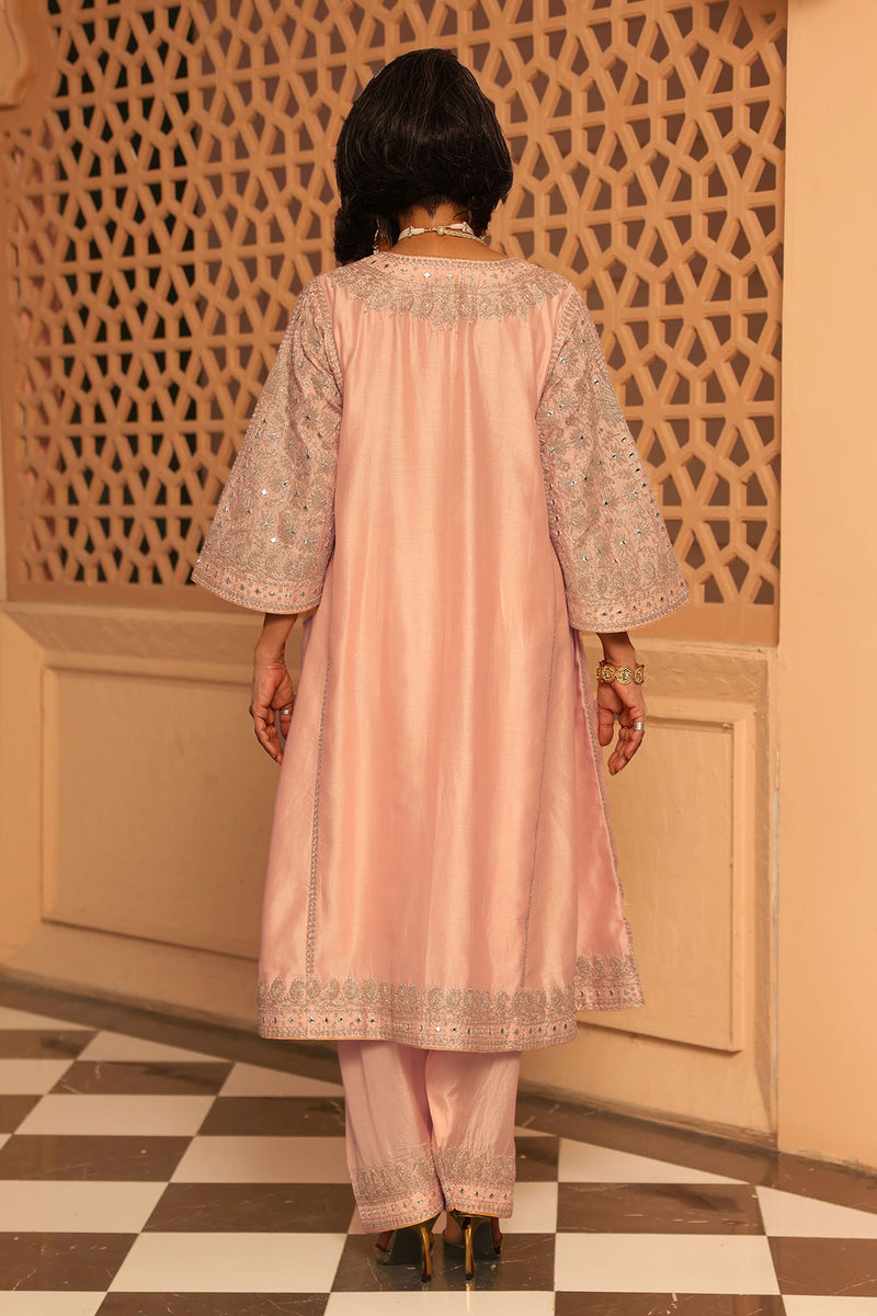 Aiman - Short Knee Length Chauga with Salwar and Odhni
