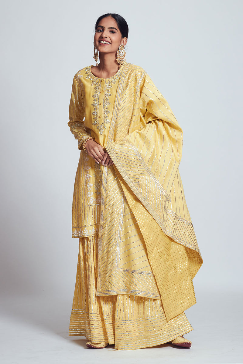 Sehar- Short kurta with garara and dupatta