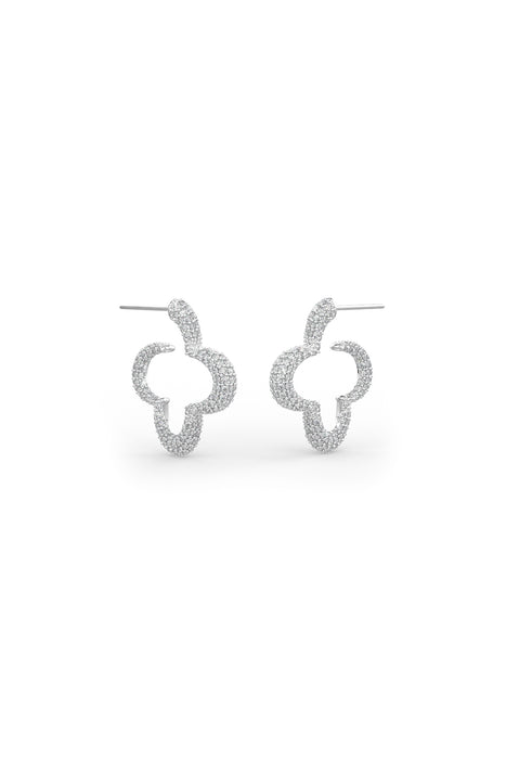 Mini Bella hoop earrings in silver