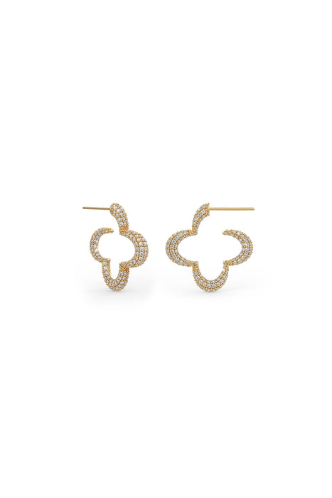 Mini Bella hoop earrings in gold